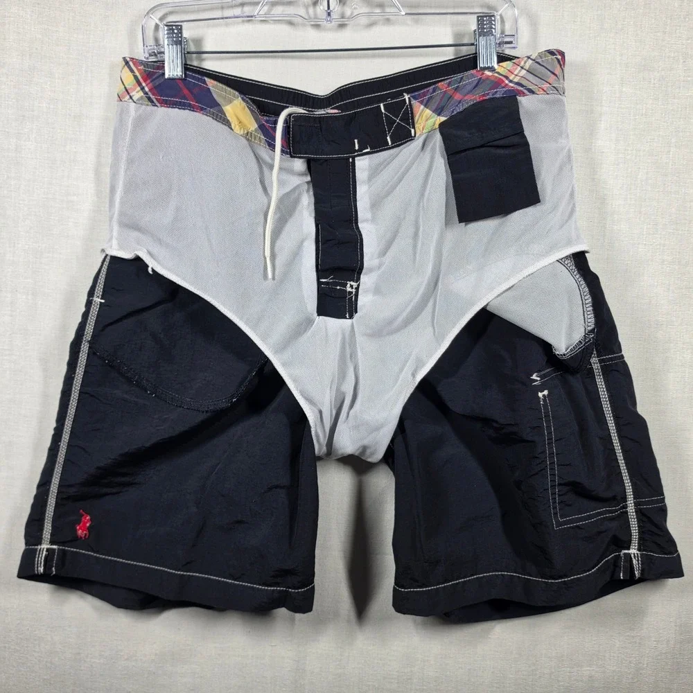 Polo Ralph Lauren Swim Trunks Mens Medium Cargo Board Shorts Pony Logo